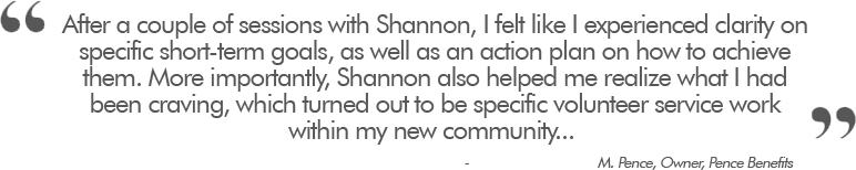 Shannon James - Testimonial
